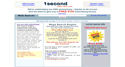 Desktop Screenshot of 1second.com